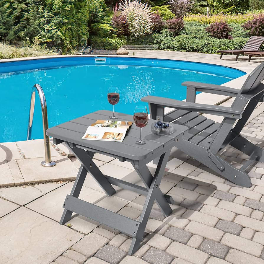 Amazon.co.jp: Outdoor Adirondack 折りたたみ式サイドテーブル